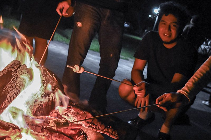 Campfire roasting